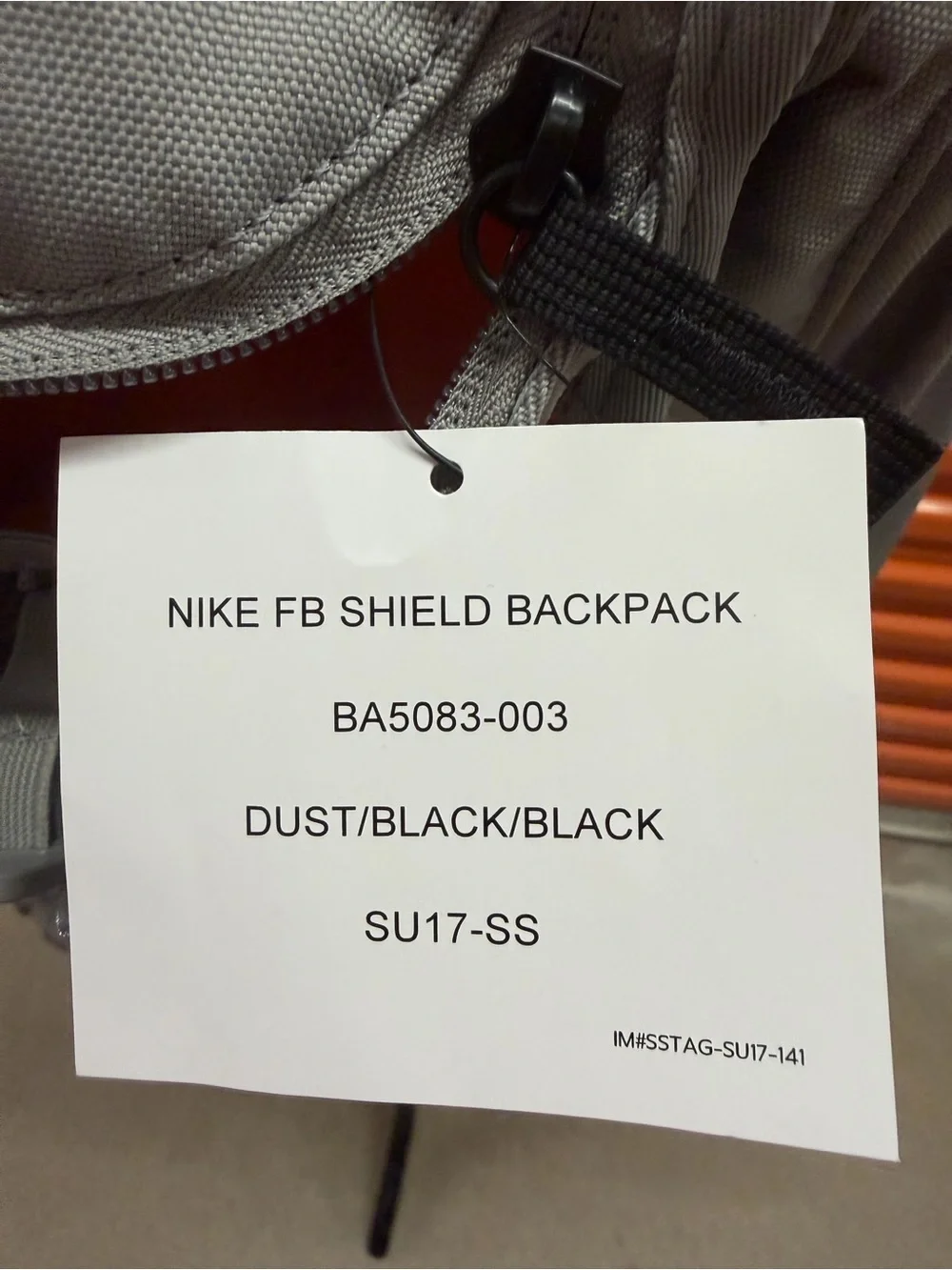 NWT NIKE FB SHIELD BACKPACK BA5083-003 DUST/BLACK/BLACK